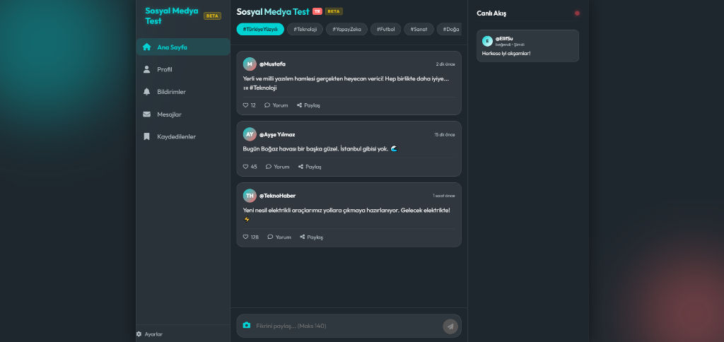 Sosyal Medya Projesi